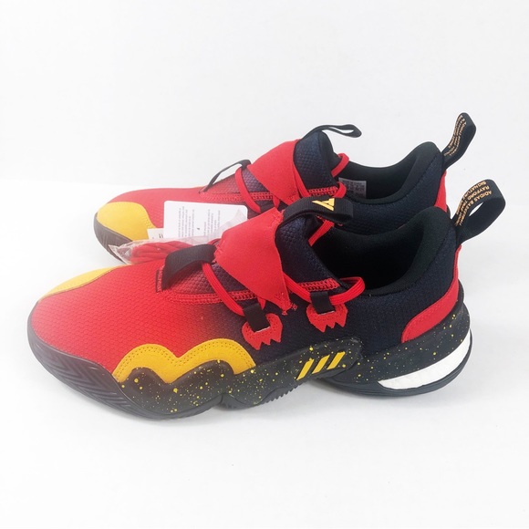 NWT Adidas Trae Young 1 Atlanta Hawks Basketball Shoe | Red Black Yellow | 10.5 main image 9